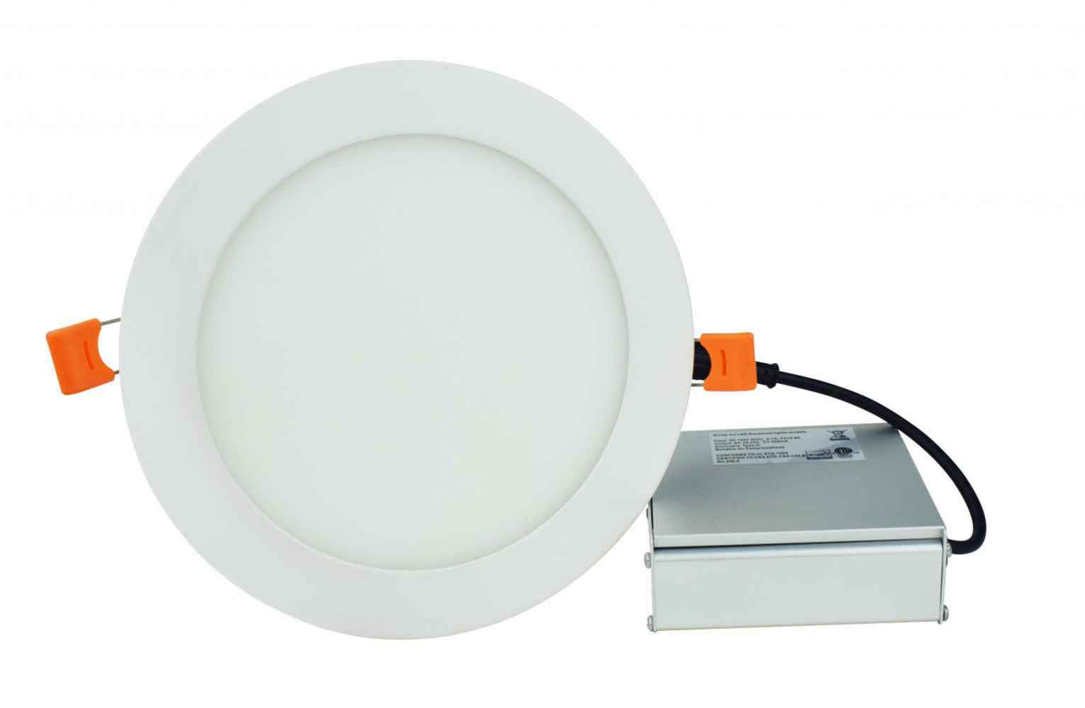 24 Pieces Set Of 6-in. W Round Aluminum Semi-Recessed Pot Lights In White