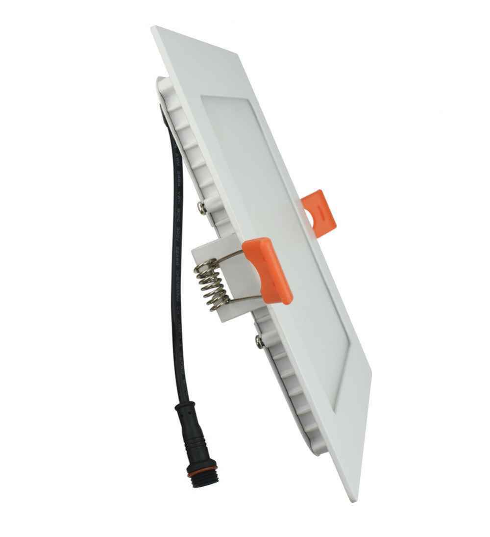 48 Pieces Set Of 6-in. W Square Aluminum Semi-Recessed Pot Lights In White