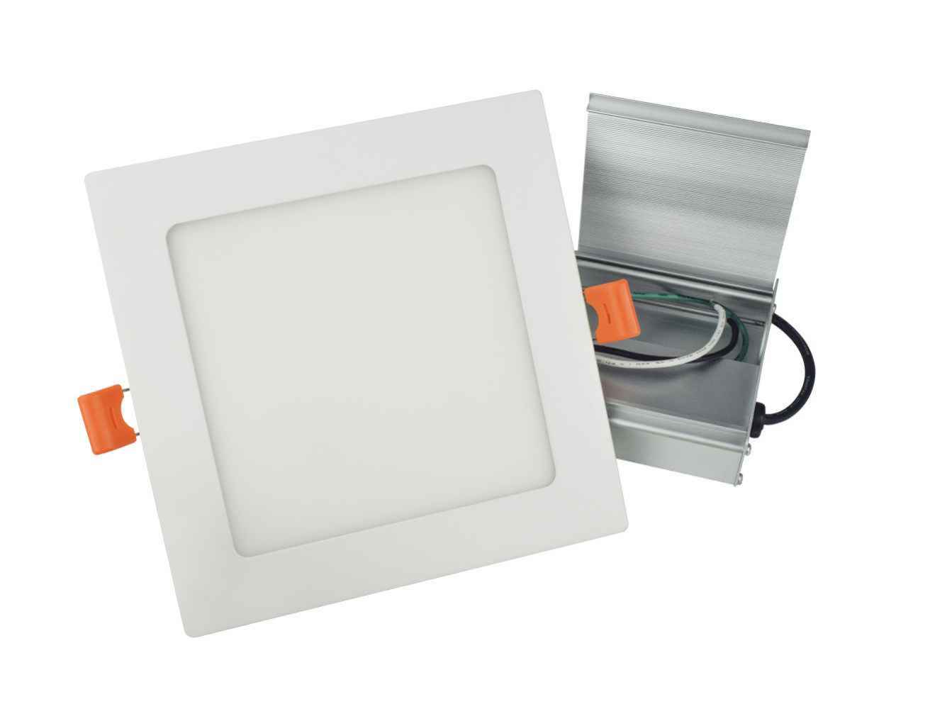 48 Pieces Set Of 6-in. W Square Aluminum Semi-Recessed Pot Lights In White