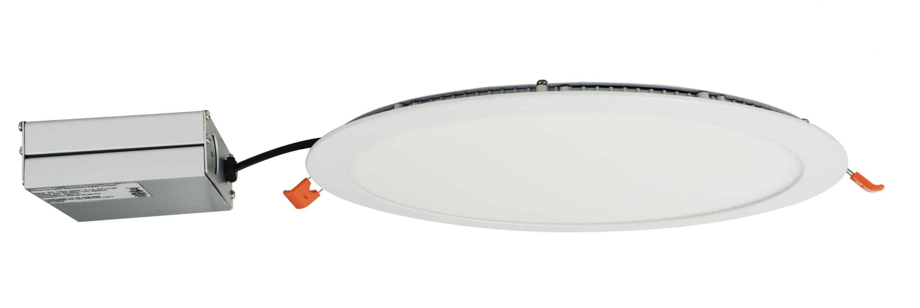 12 Pieces Set Of 12-in. W Round Aluminum Semi-Recessed Pot Lights In White
