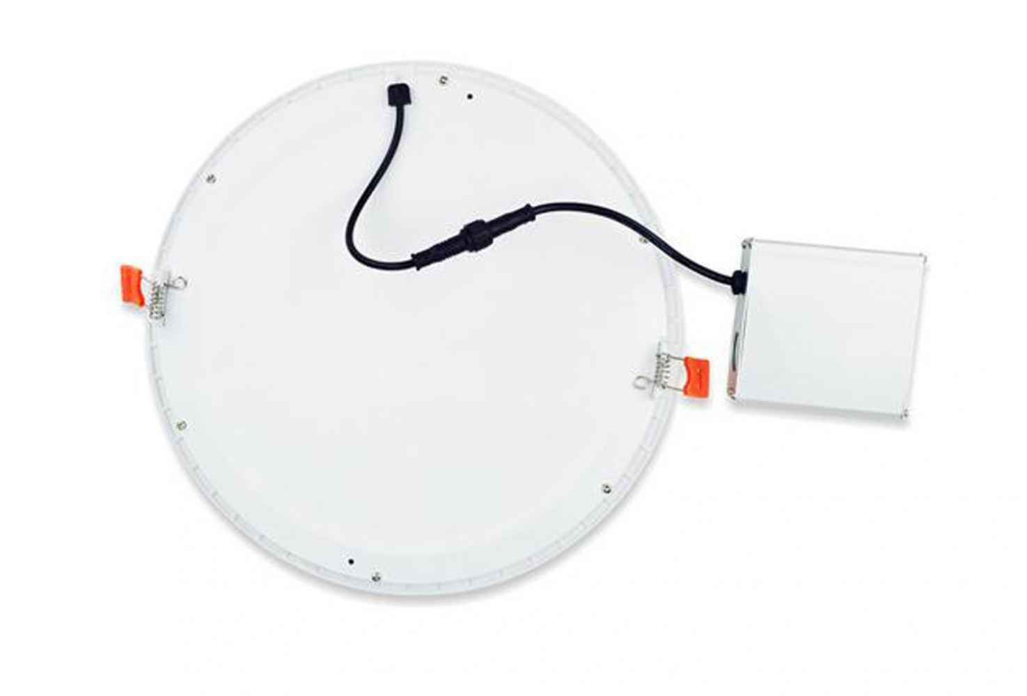 12 Pieces Set Of 12-in. W Round Aluminum Semi-Recessed Pot Lights In White
