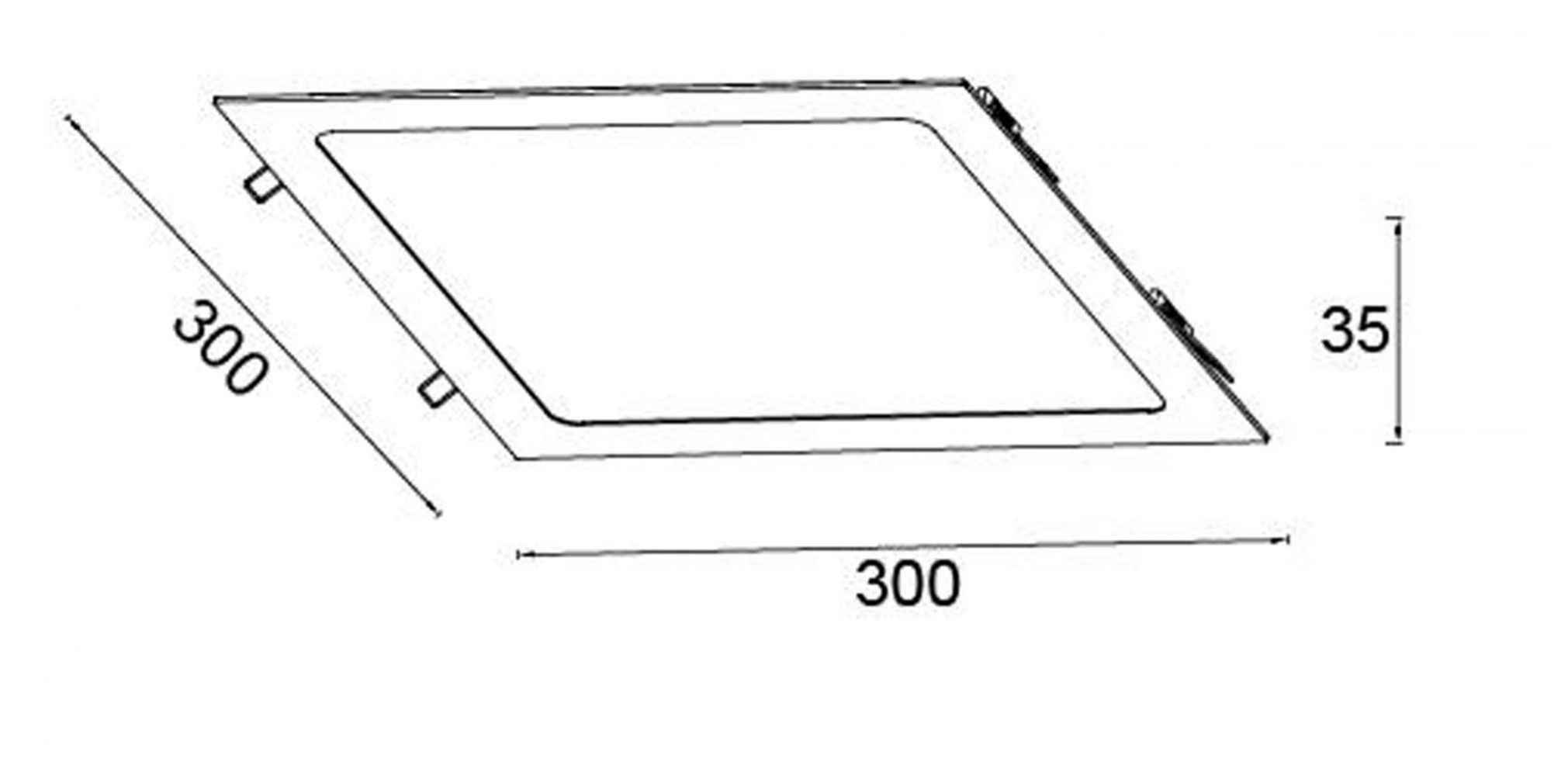 12 Pieces Set Of 12-in. W Square Aluminum Semi-Recessed Pot Lights In White