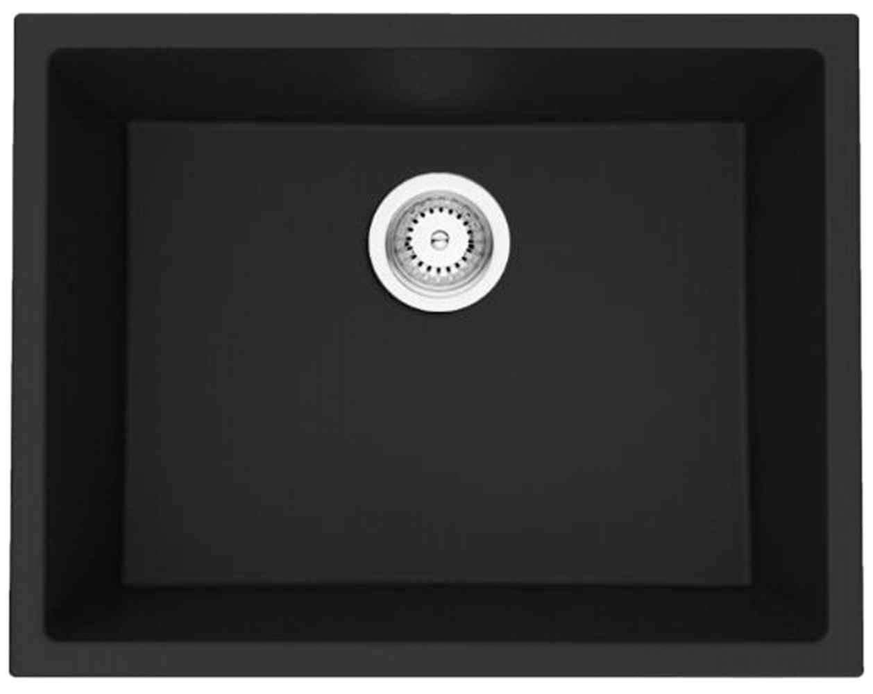 23-in. W CSA Approved Black Granite Composite Kitchen Sink With 1 Bowl
