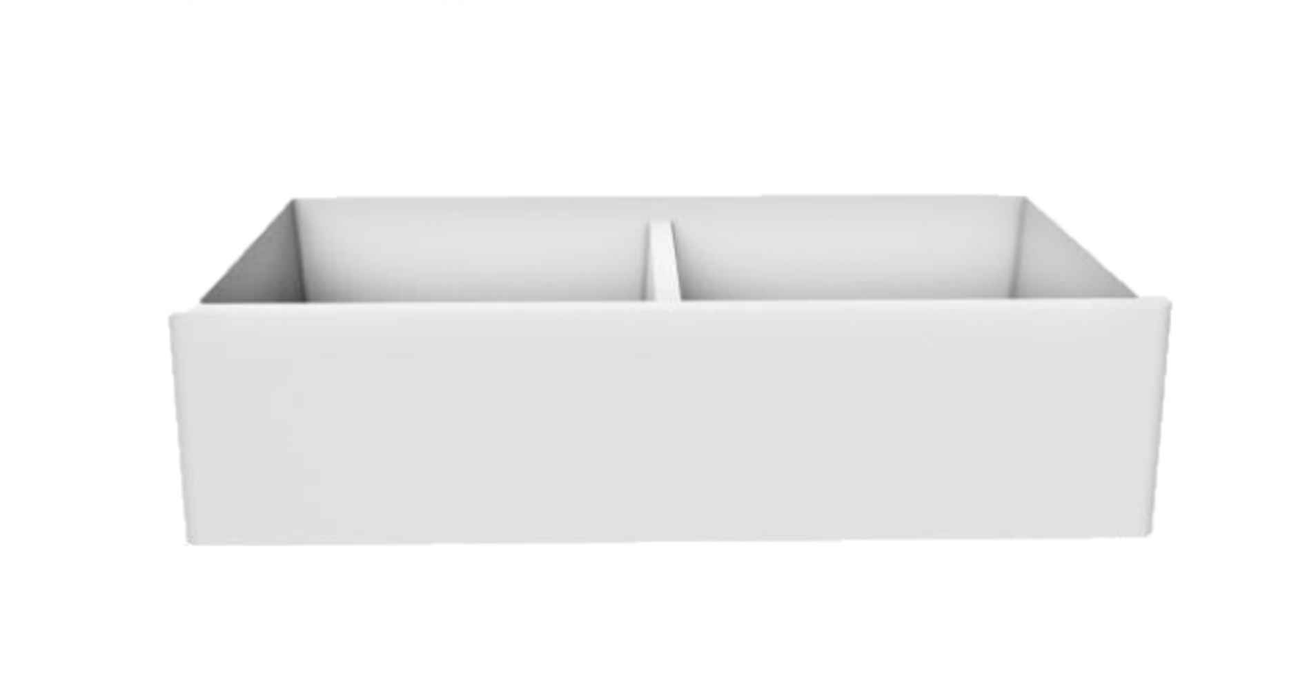 36-in. W CSA Approved White Granite Composite Kitchen Sink With 2 Bowl