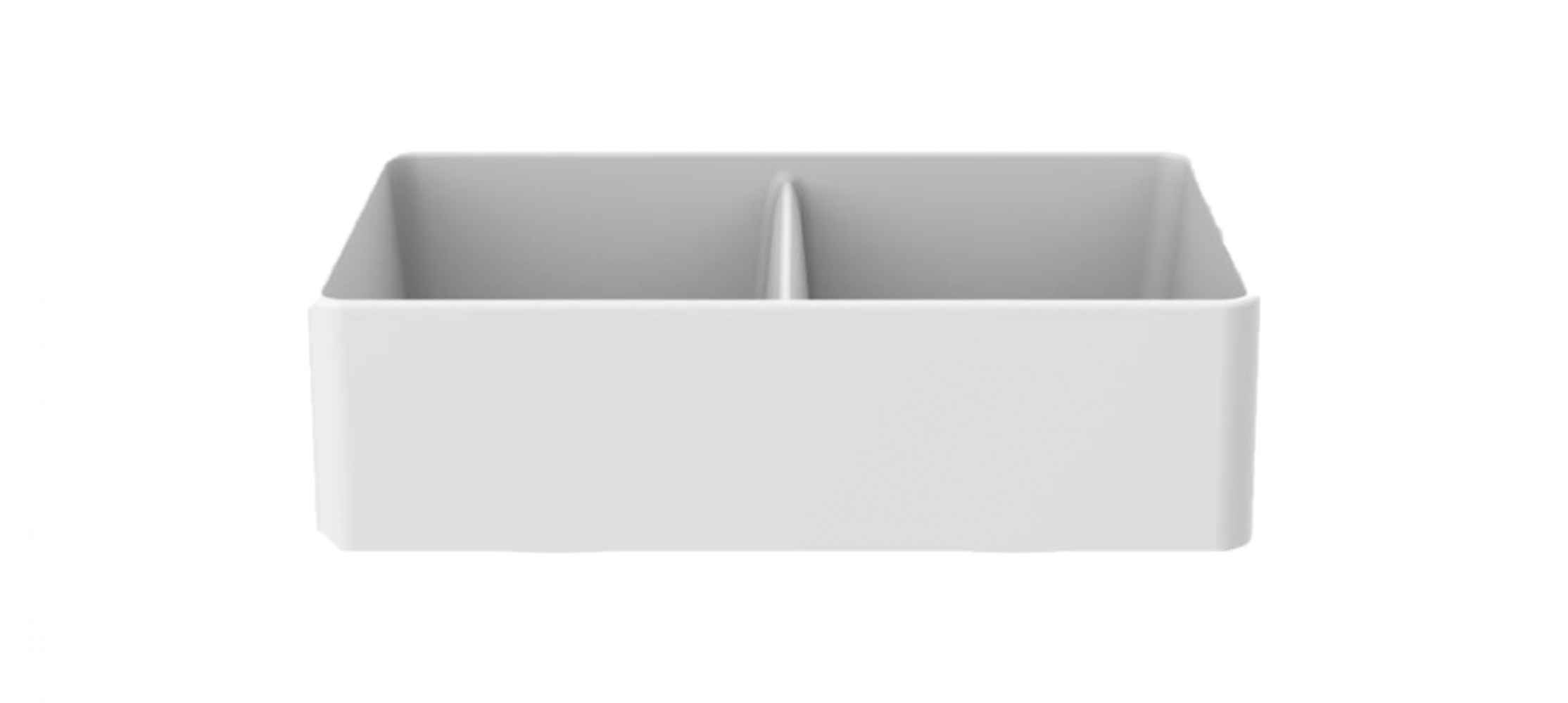 33-in. W CSA Approved White Granite Composite Kitchen Sink With 2 Bowl