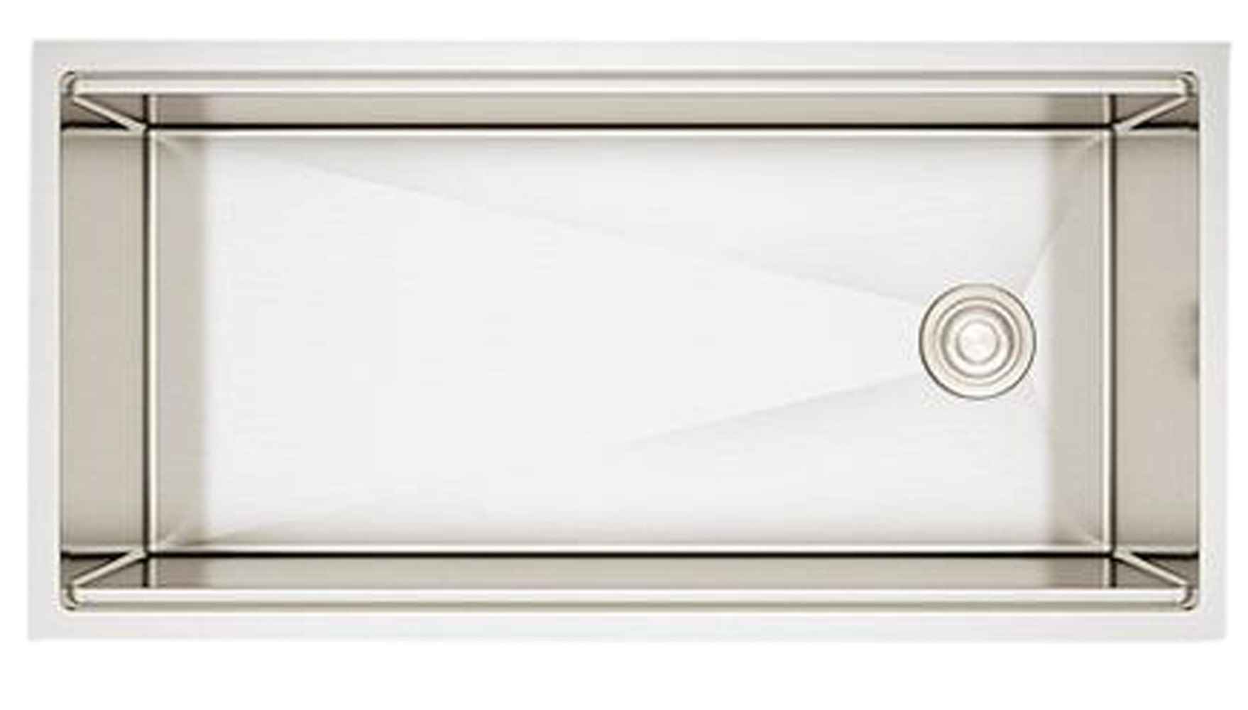 38-in. W CSA Approved Stainless Steel Kitchen Sink With 1 Bowl And 16 Gauge