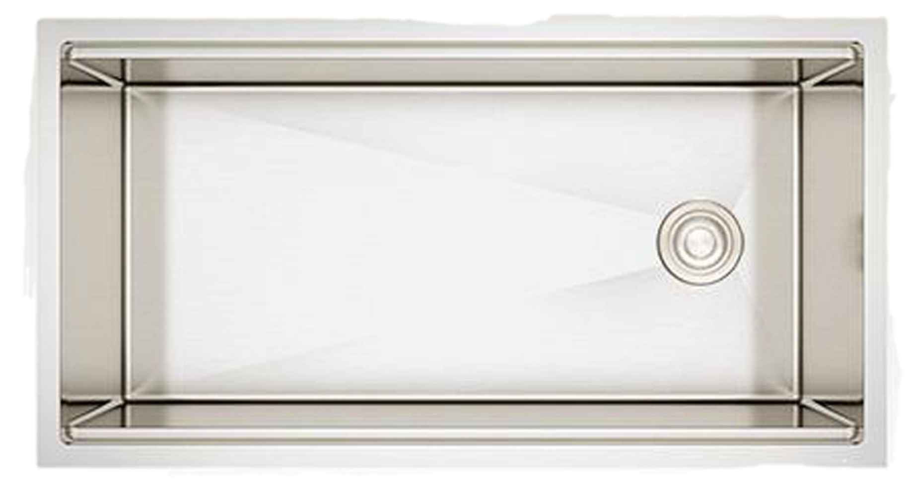 36-in. W CSA Approved Stainless Steel Kitchen Sink With 1 Bowl And 16 Gauge