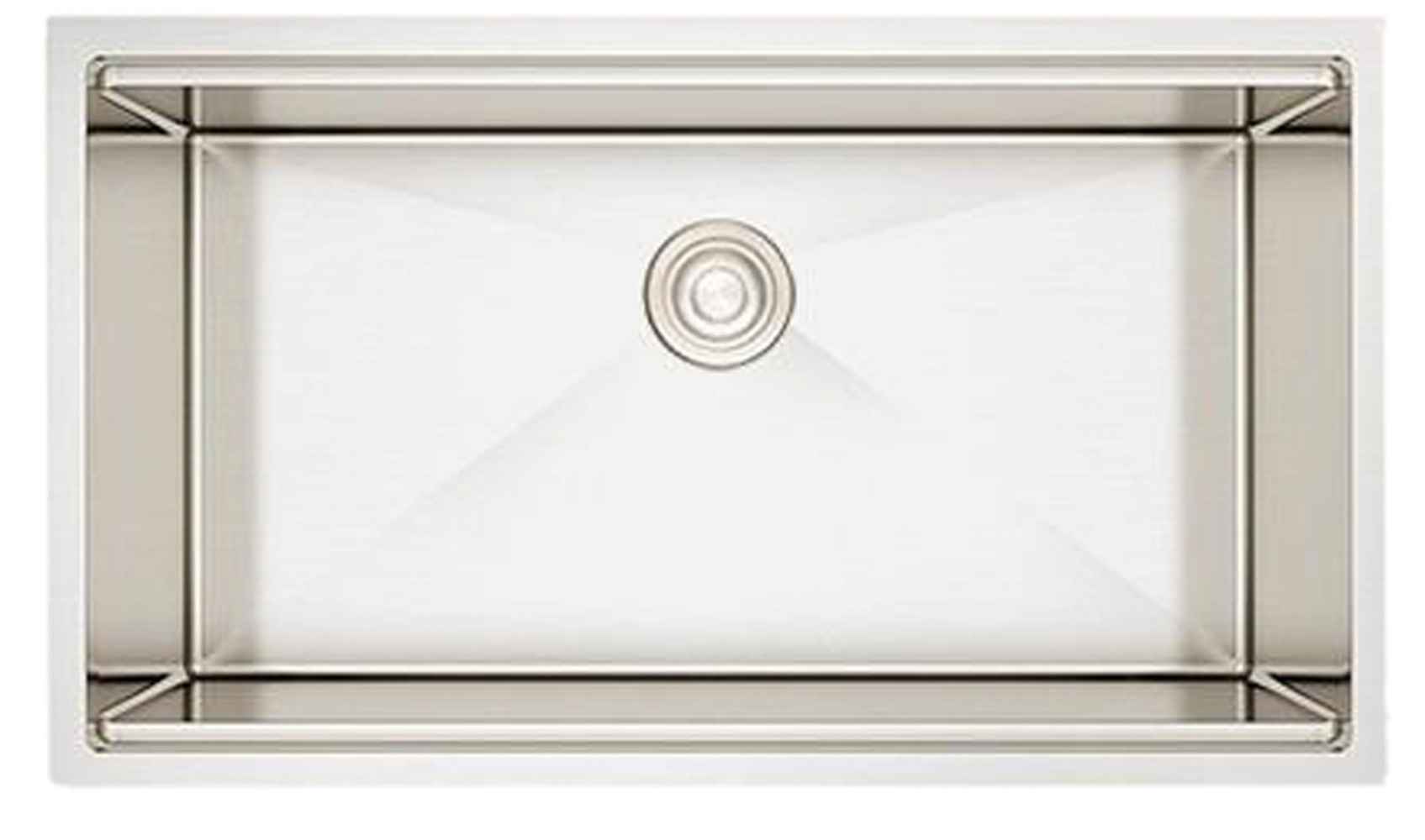 33-in. W CSA Approved Stainless Steel Kitchen Sink With 1 Bowl And 16 Gauge