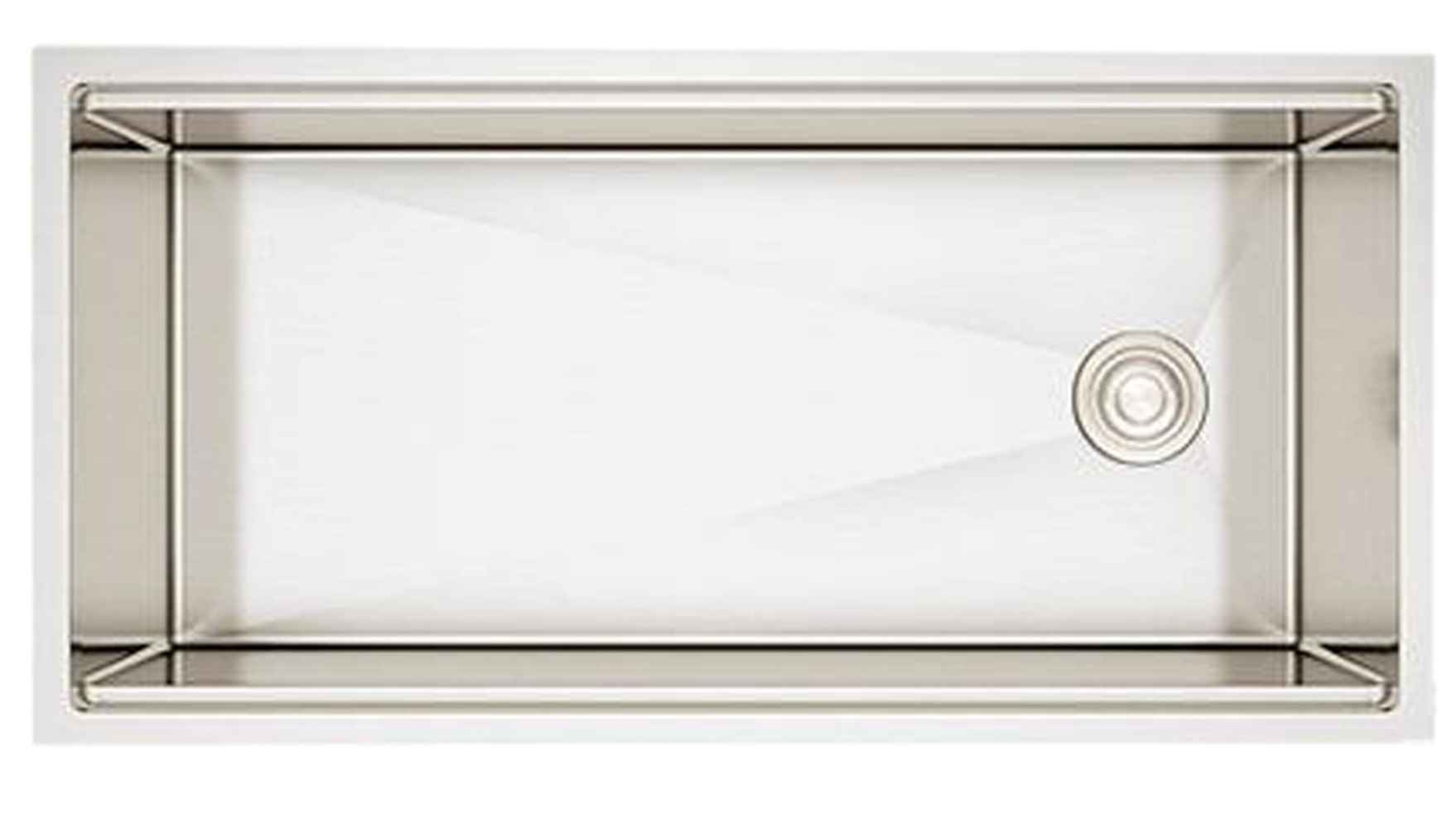 38-in. W CSA Approved Stainless Steel Kitchen Sink With 1 Bowl And 16 Gauge