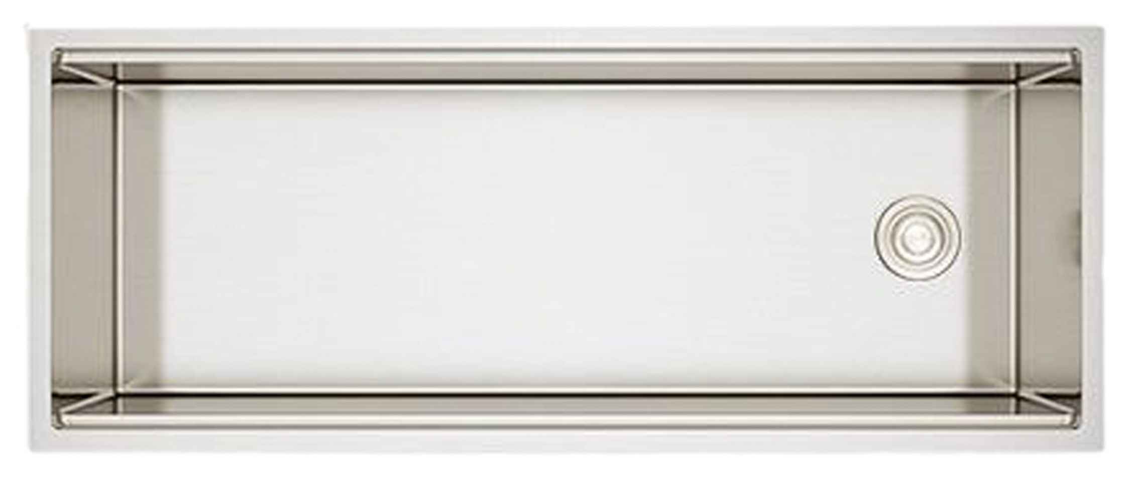 48-in. W CSA Approved Stainless Steel Kitchen Sink With 1 Bowl And 16 Gauge