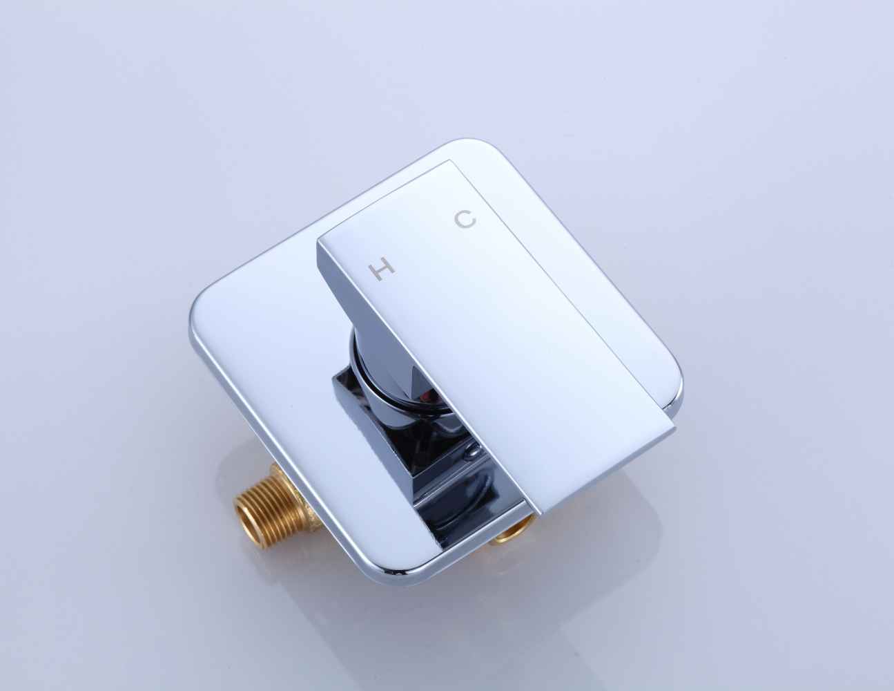 7.68-in. x 5.51-in. Shower Kit Chrome Stainless Steel