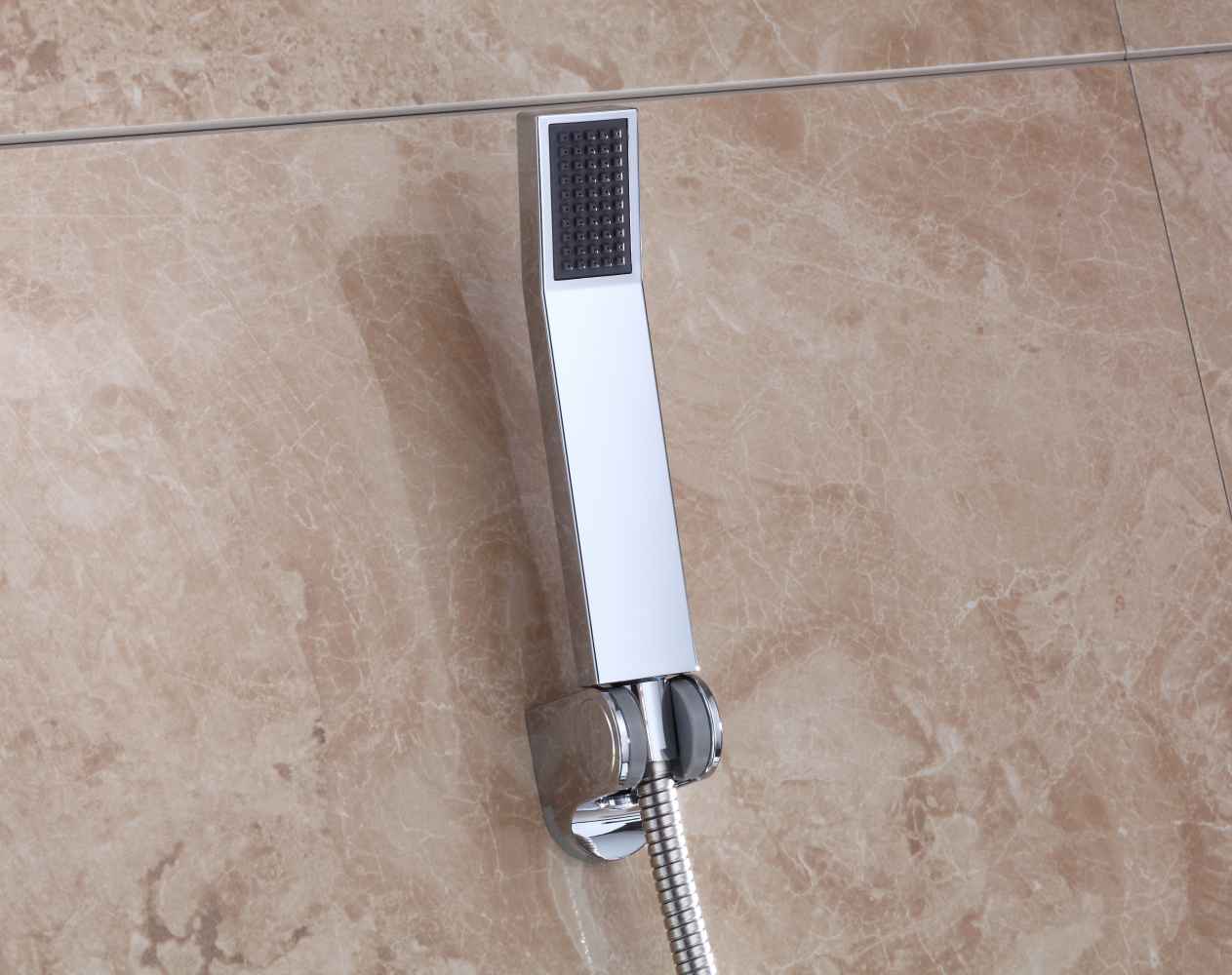 7.87-in. x 78.74-in. Shower Kit Chrome Stainless Steel