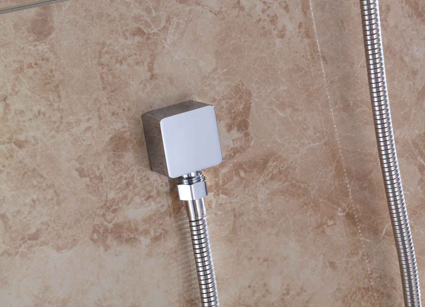 7.87-in. x 78.74-in. Shower Kit Chrome Stainless Steel
