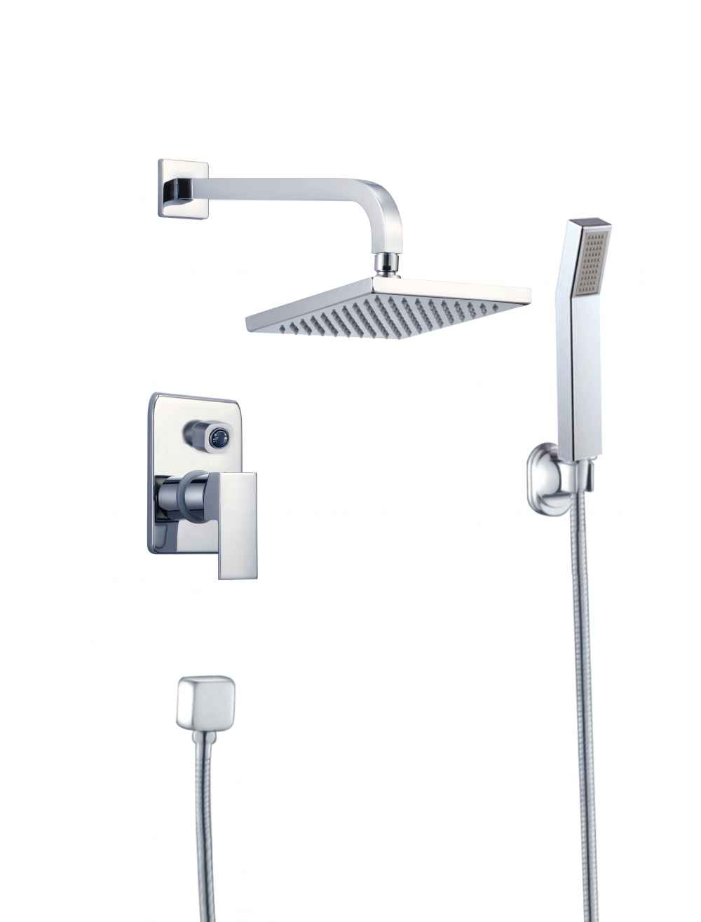 7.87-in. x 78.74-in. Shower Kit Chrome Stainless Steel