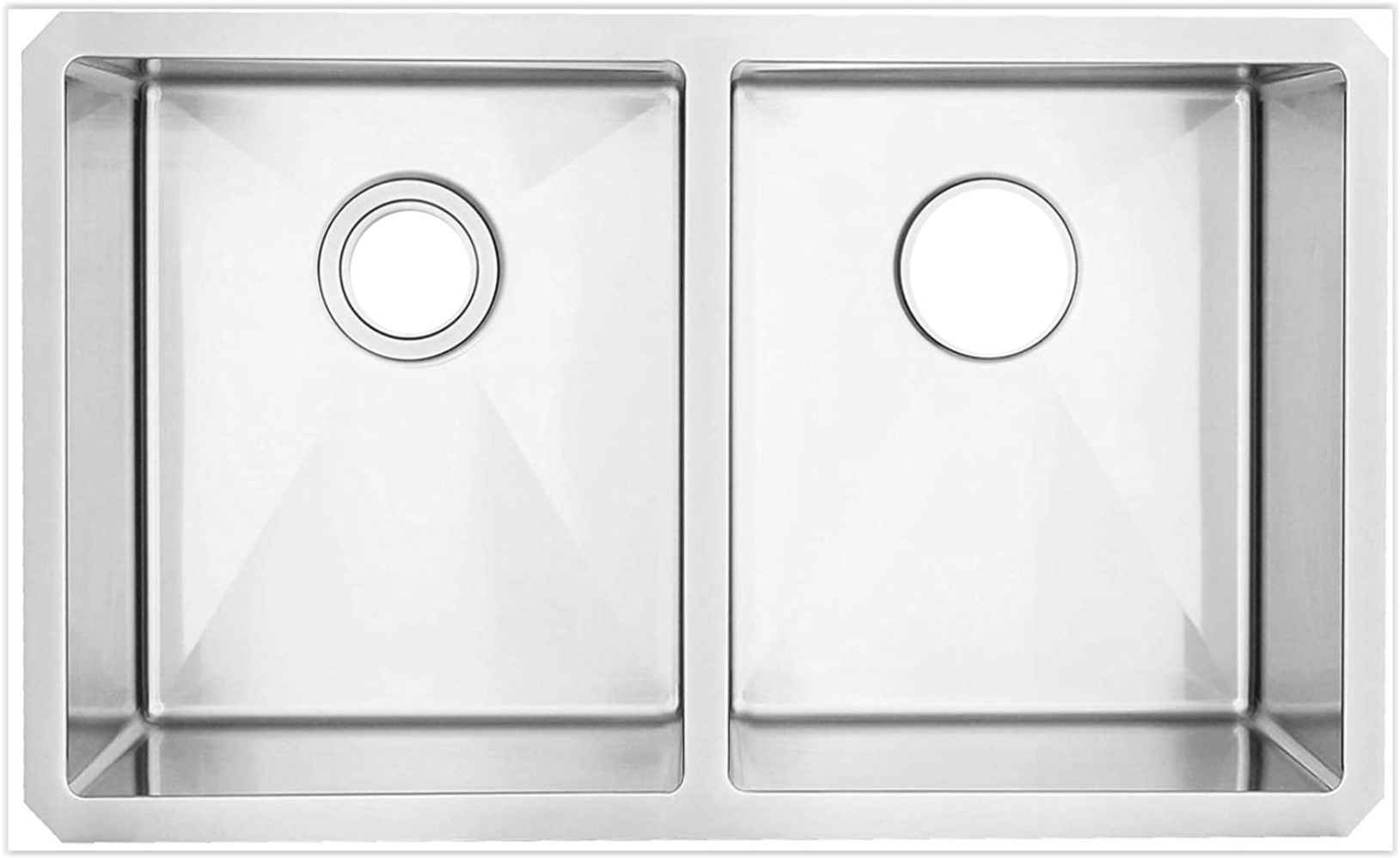 29-in. W CUPC Approved Stainless Steel Kitchen Sink With 2 Bowl And 18 Gauge