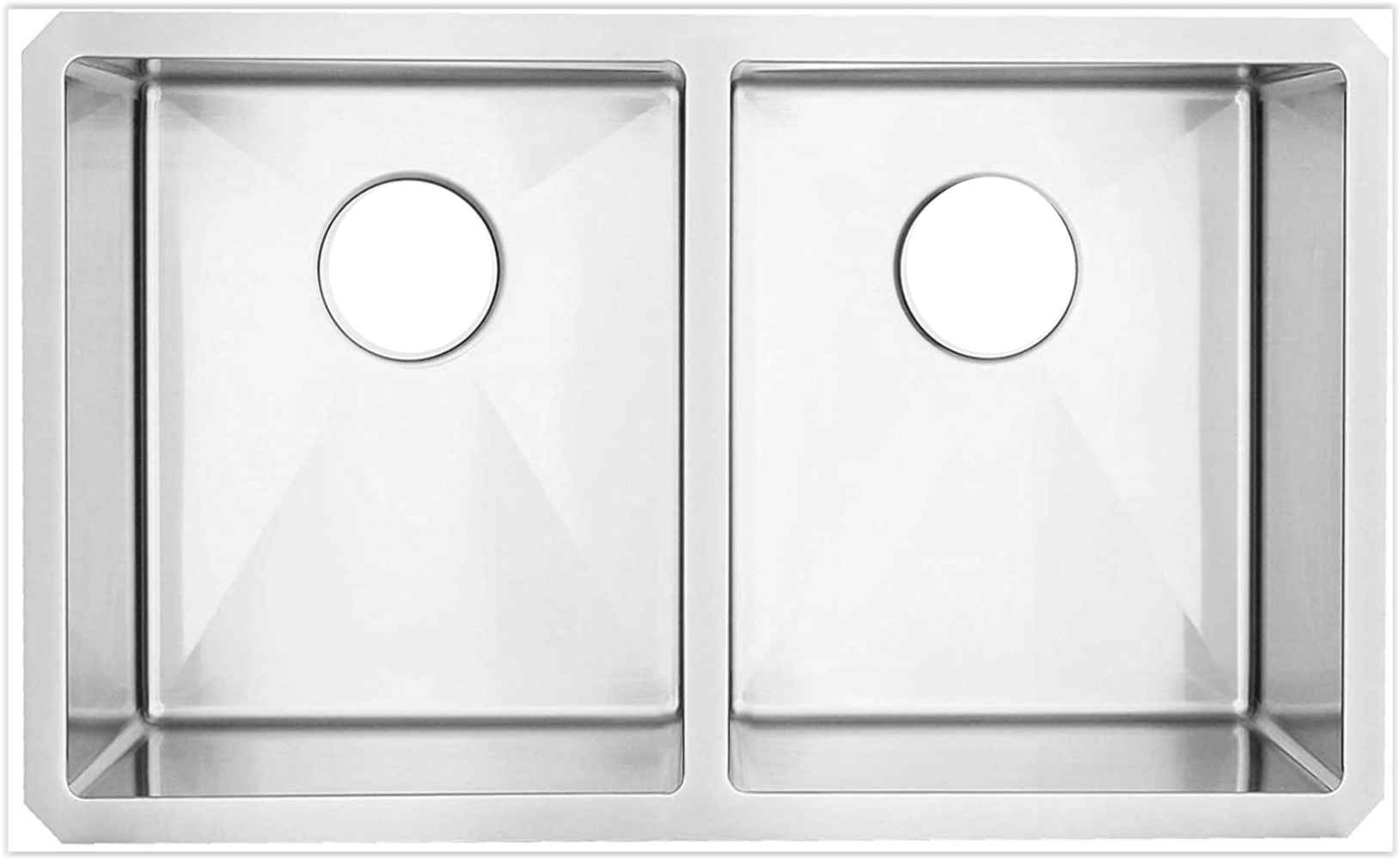 29-in. W CUPC Approved Stainless Steel Kitchen Sink With 2 Bowl And 18 Gauge