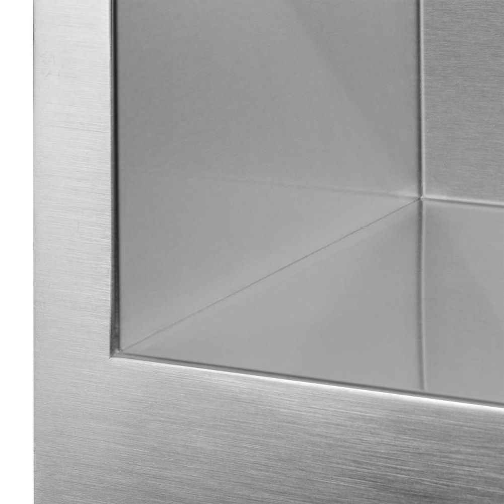 27-in. W CUPC Approved Stainless Steel Kitchen Sink With 1 Bowl And 18 Gauge