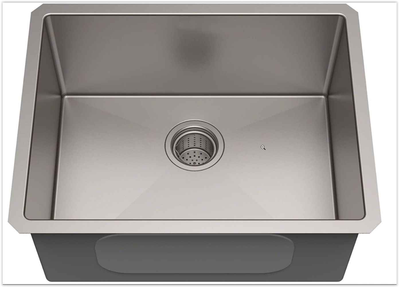 23-in. W CUPC Approved Brushed Nickel Laundry Sink With 1 Bowl And 18 Gauge