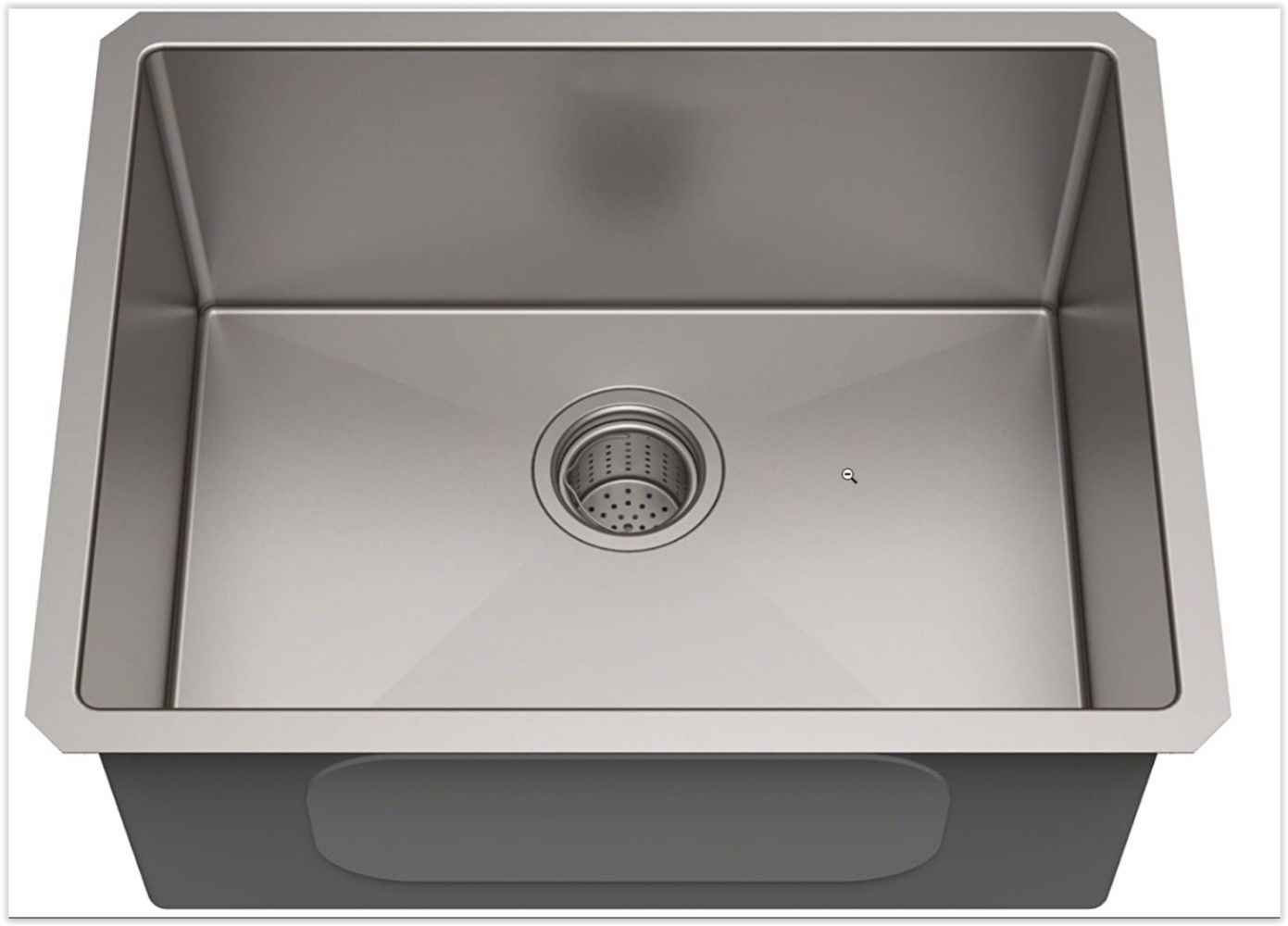 23-in. W Undermount Brushed Nickel Kitchen Sink Set For Deck Mount Drilling - Strainer Included