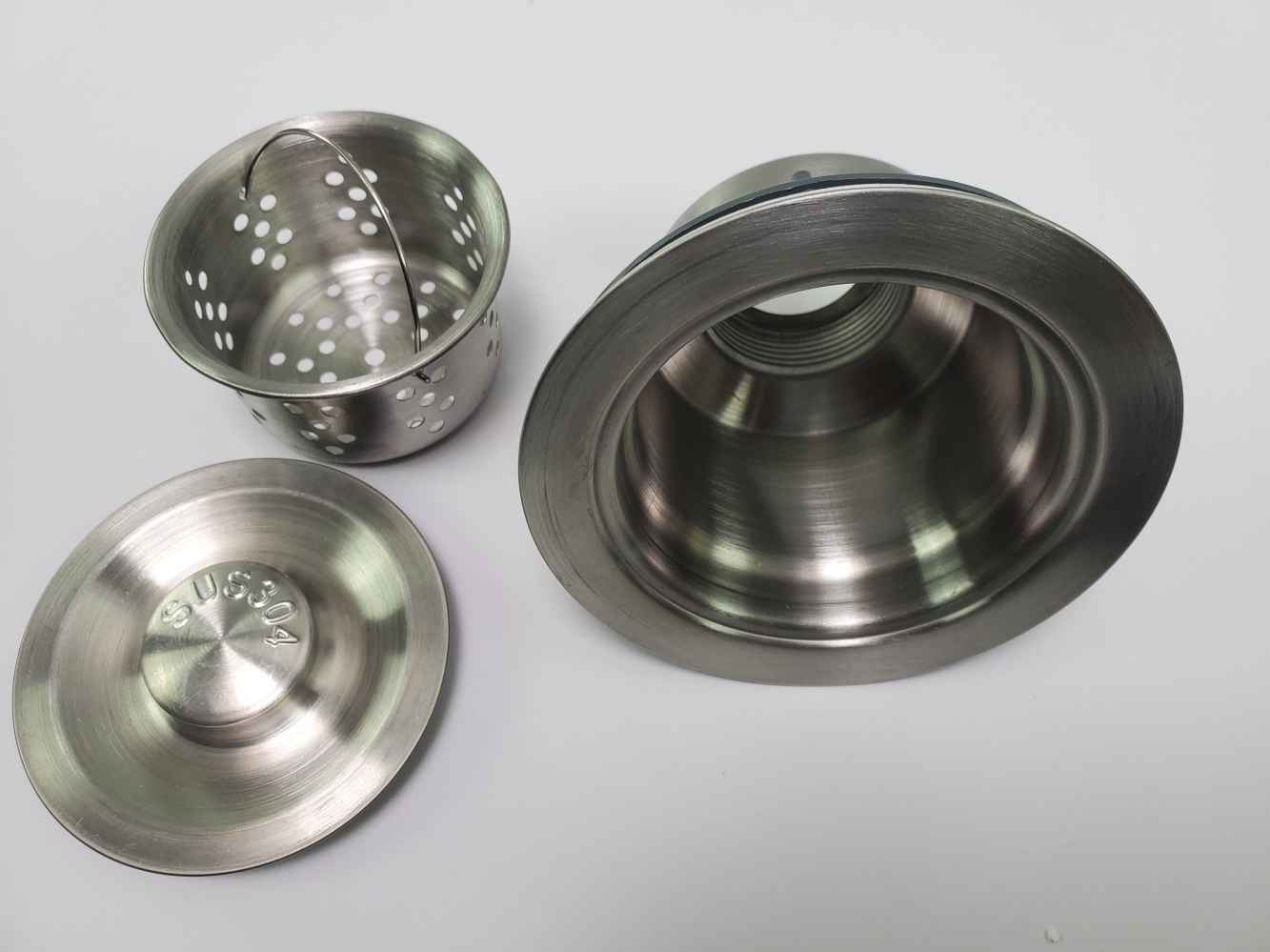 25-in. W Above Counter Brushed Nickel Kitchen Sink Set For 1 Hole Center Faucet - Strainer Included