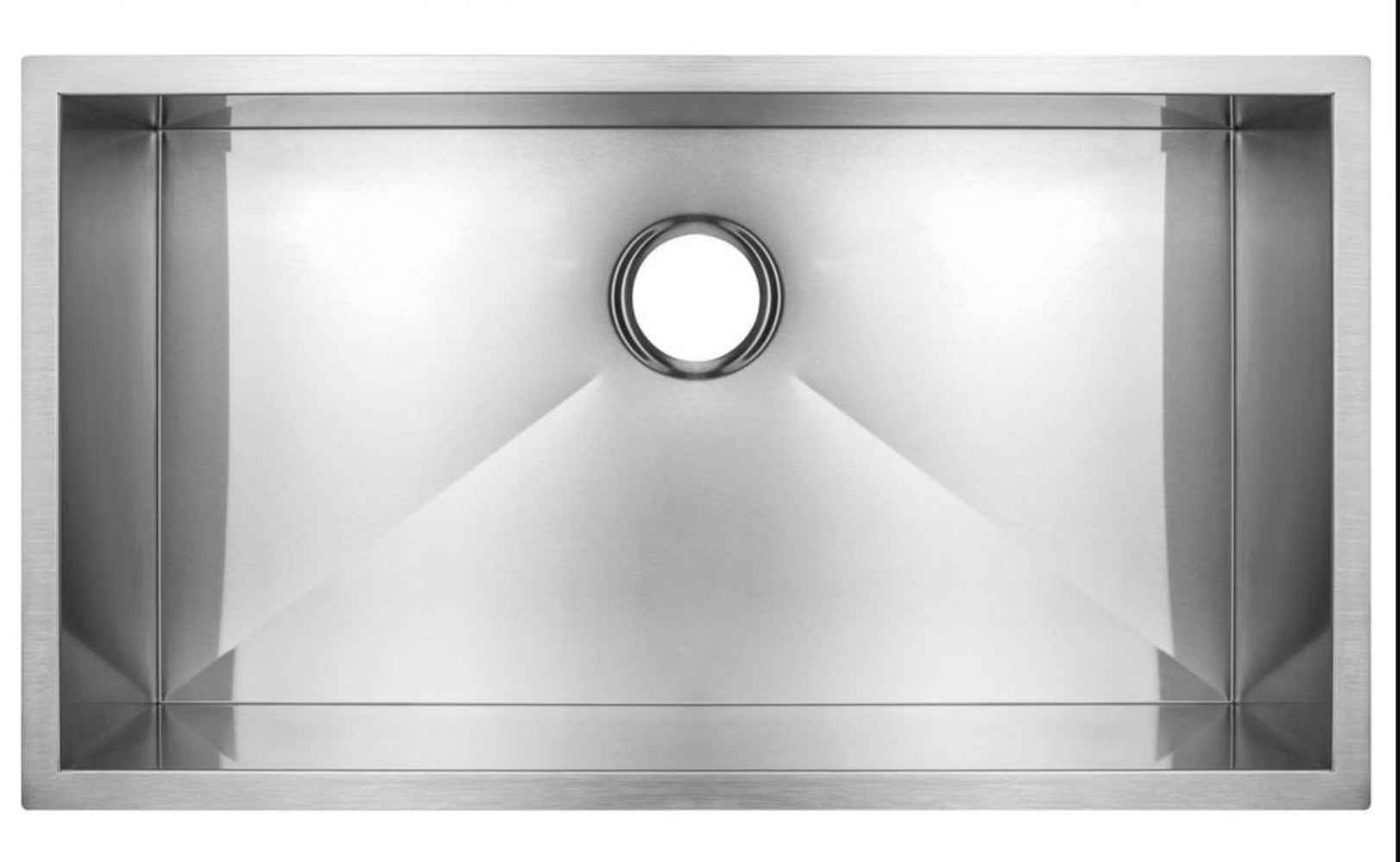 27-in. W Undermount Brushed Nickel Kitchen Sink Set For Deck Mount Drilling - Strainer Included