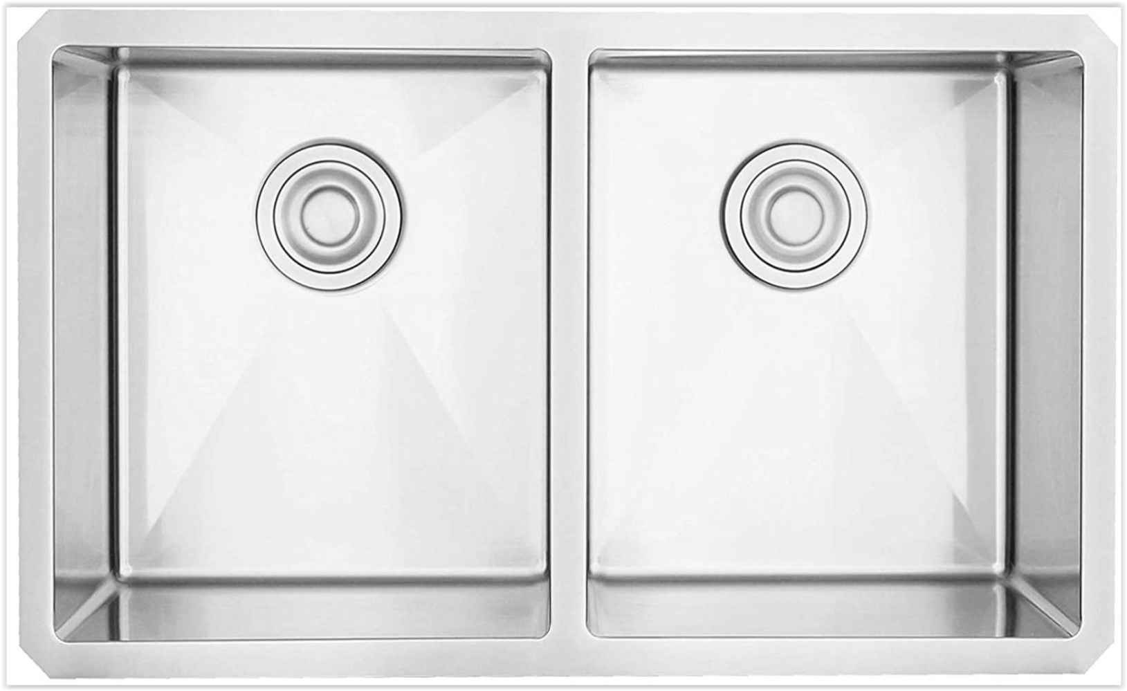 29-in. W Undermount Brushed Nickel Kitchen Sink Set For Wall Mount Drilling - Strainer Included