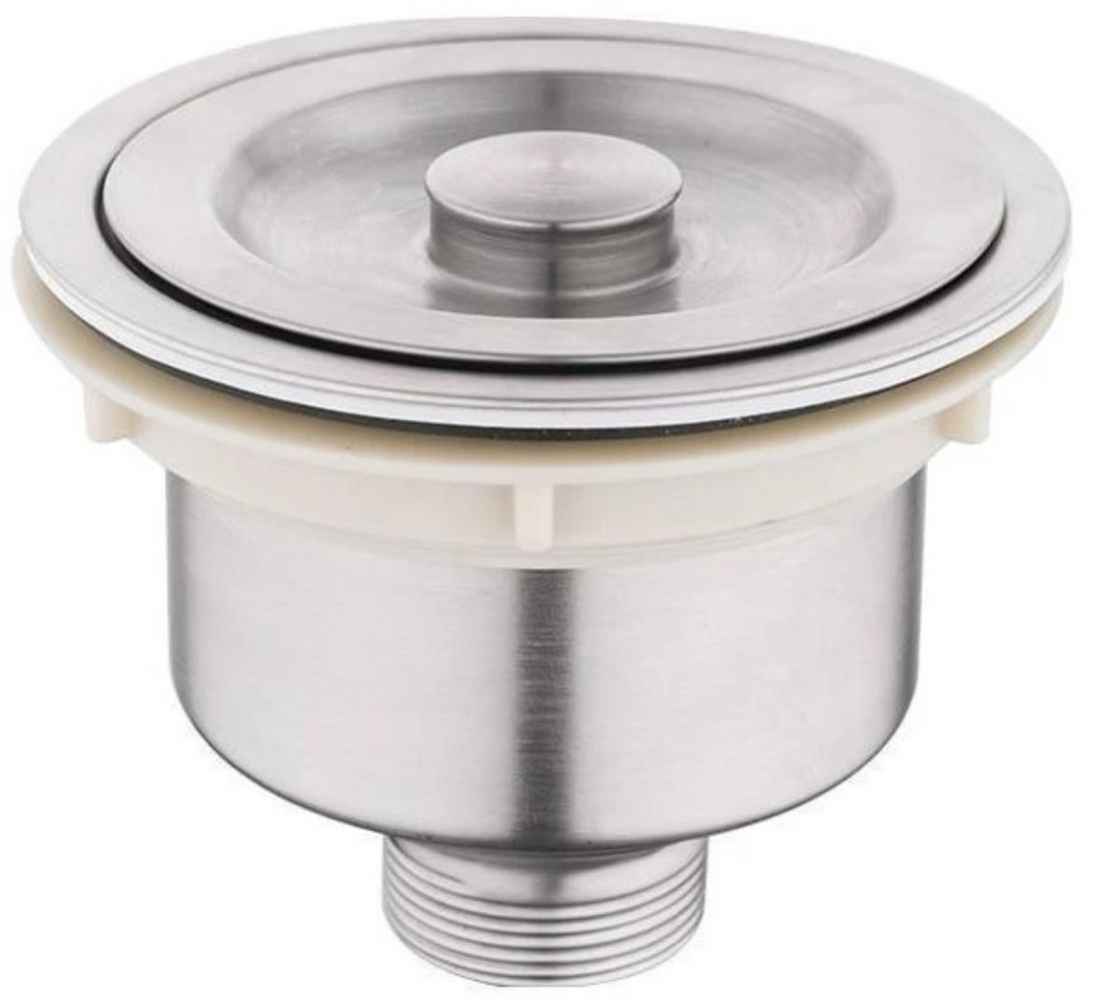 25-in. W Above Counter Brushed Nickel Laundry Sink Set For 1 Hole Center Faucet - Strainer Included