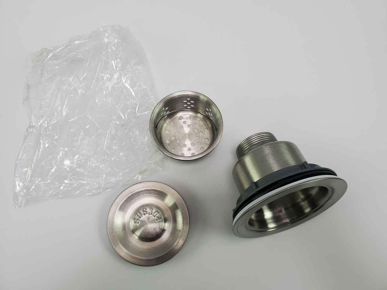 25-in. W Above Counter Brushed Nickel Laundry Sink Set For 1 Hole Center Faucet - Strainer Included