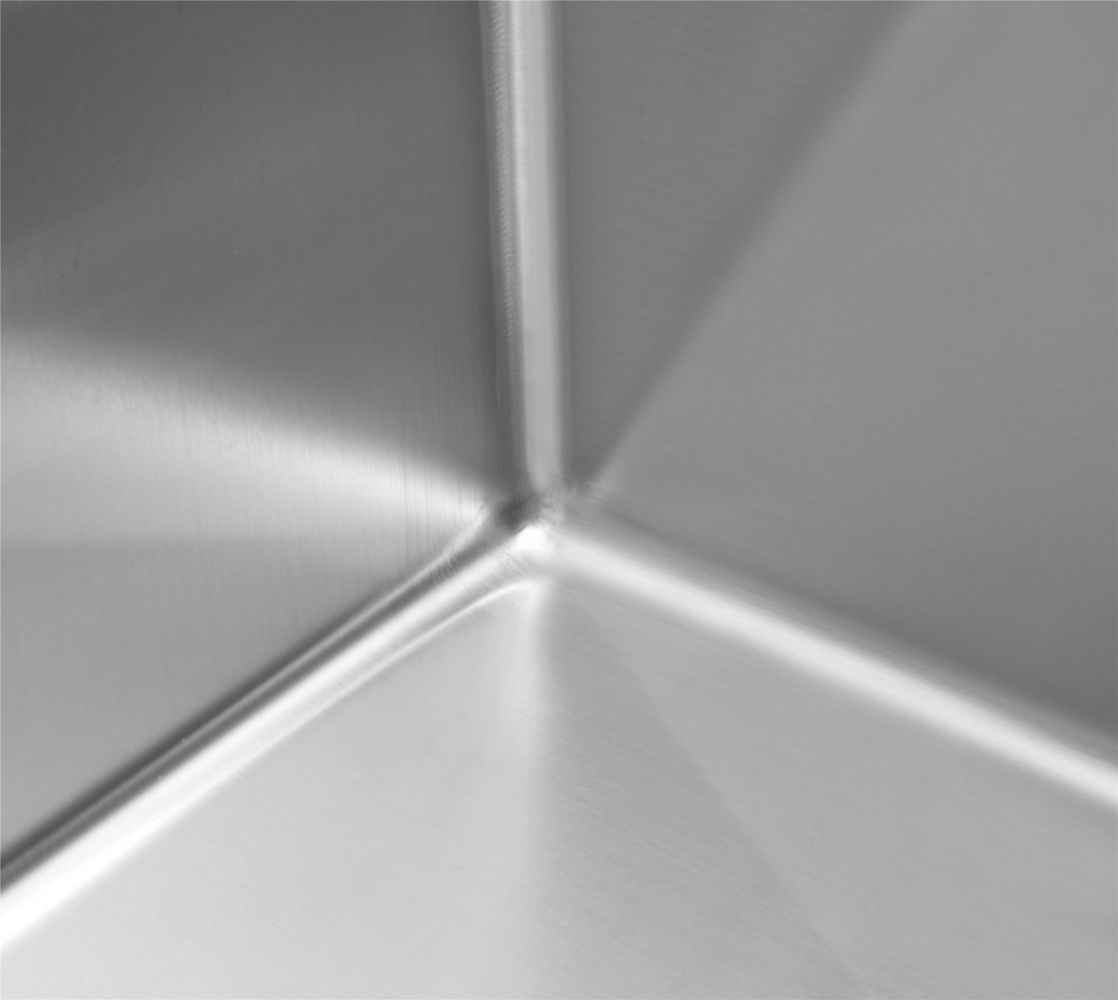 27-in. W Undermount Brushed Nickel Laundry Sink Set For Wall Mount Drilling - Strainer Included