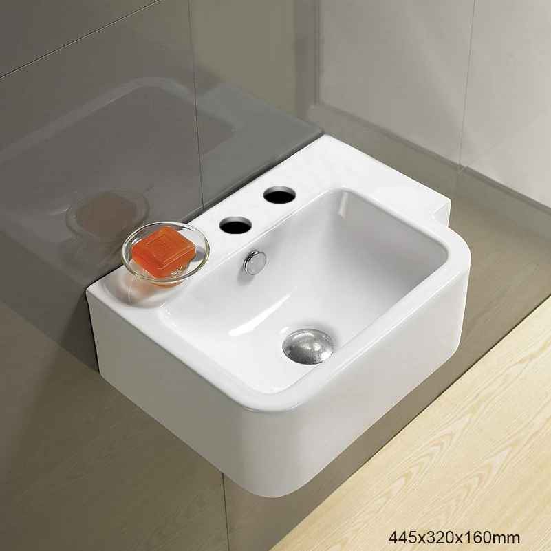 17.5-in. x 12.6-in. Rectangle Bathroom Vessel Sink White Enamel Glaze