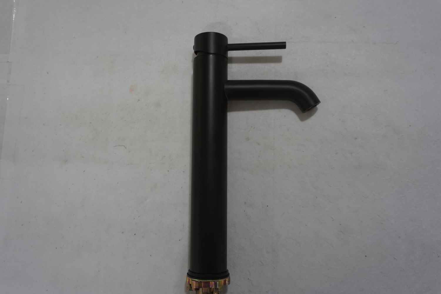 Deck Mount CUPC Approved Lead Free Brass Faucet Set In Black Color - Drain Incl.