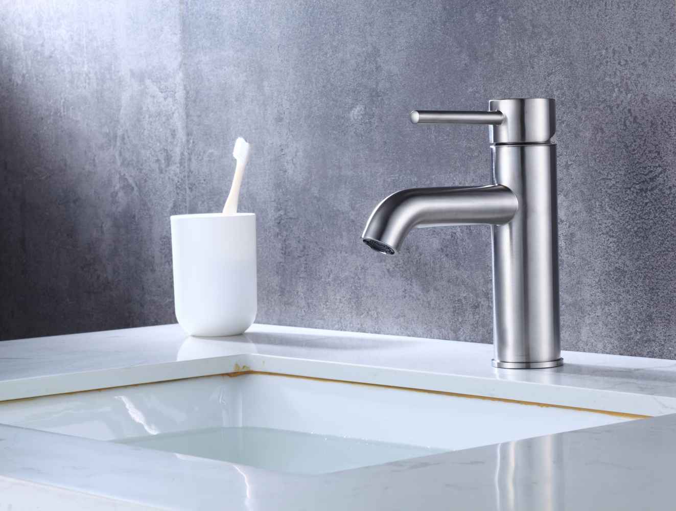 30-in. W 1 Hole Ceramic Top Set In White Color - Overflow Drain Incl.