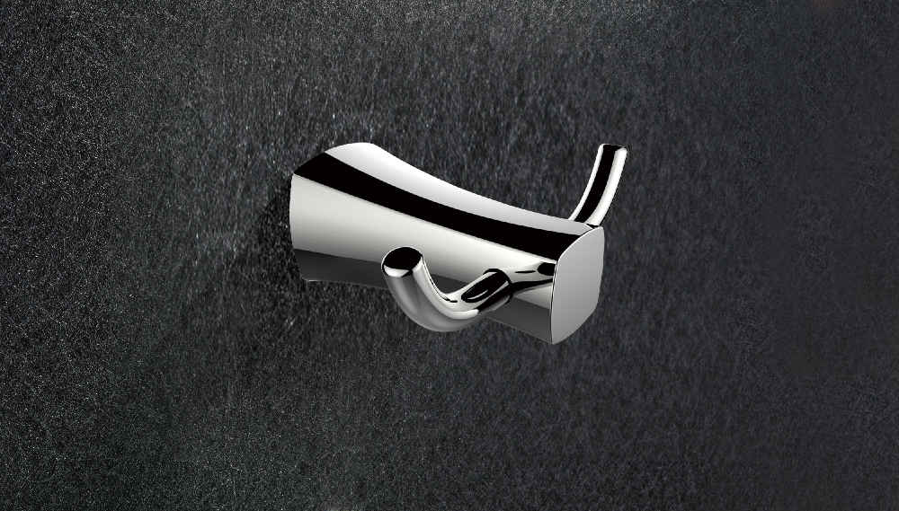4.13-in. x 1.85-in. Robe Hook Chrome Stainless Steel