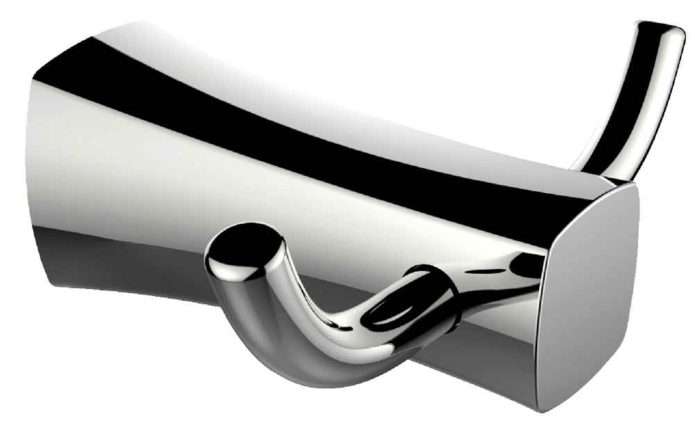 4.13-in. x 1.85-in. Robe Hook Chrome Stainless Steel