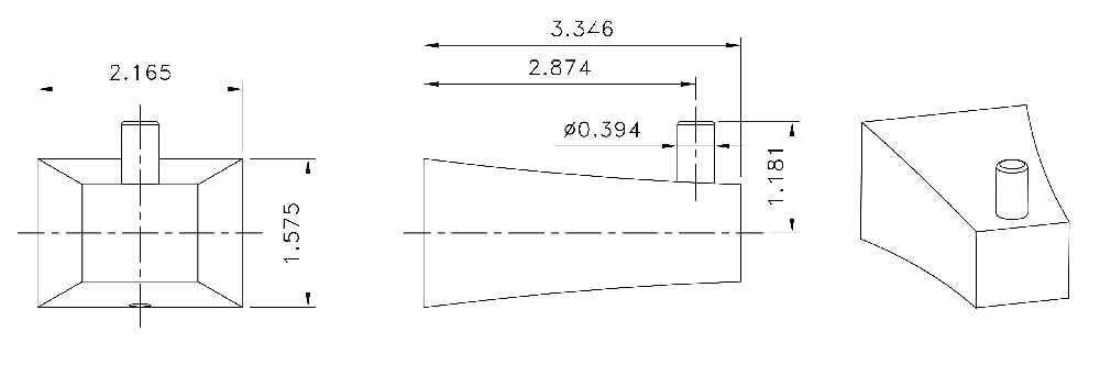 2.17-in. x 1.97-in. Robe Hook Chrome Stainless Steel