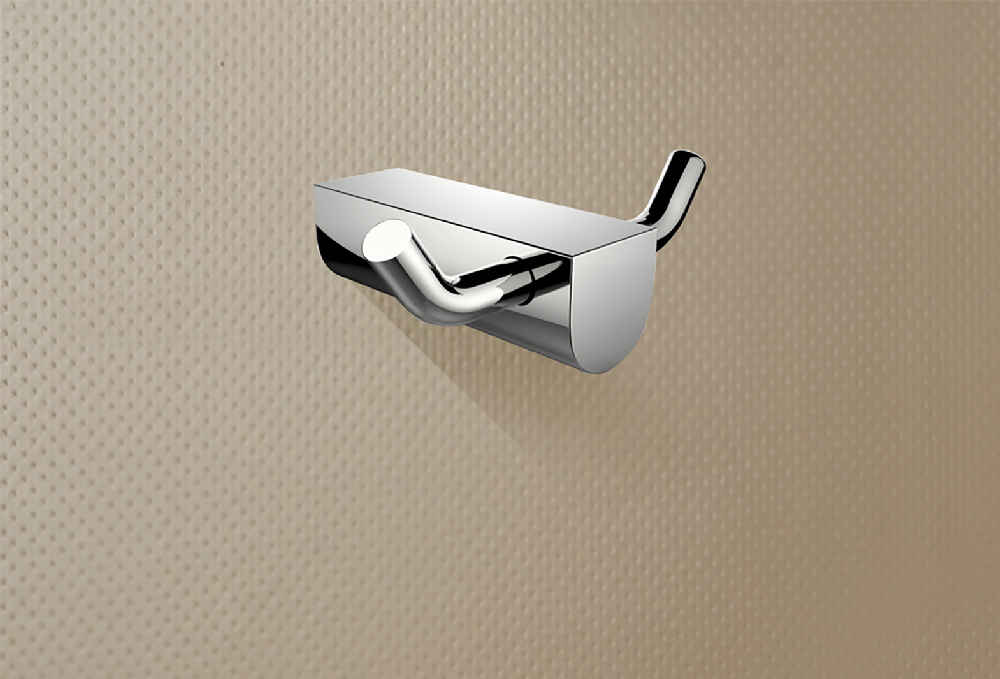 4-in. x 1.4-in. Robe Hook Chrome Stainless Steel