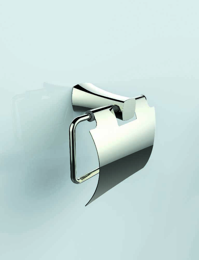 5.67-in. x 6.24-in. Toilet Paper Roll Holder Chrome Stainless Steel