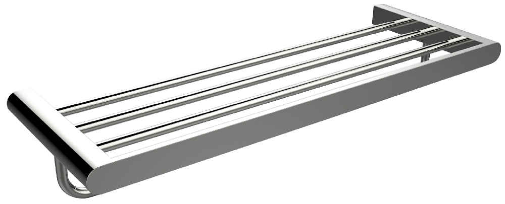 23.66 in. x 8.27 in. x 4.56 in. Chrome Towel Bar Stainless Steel