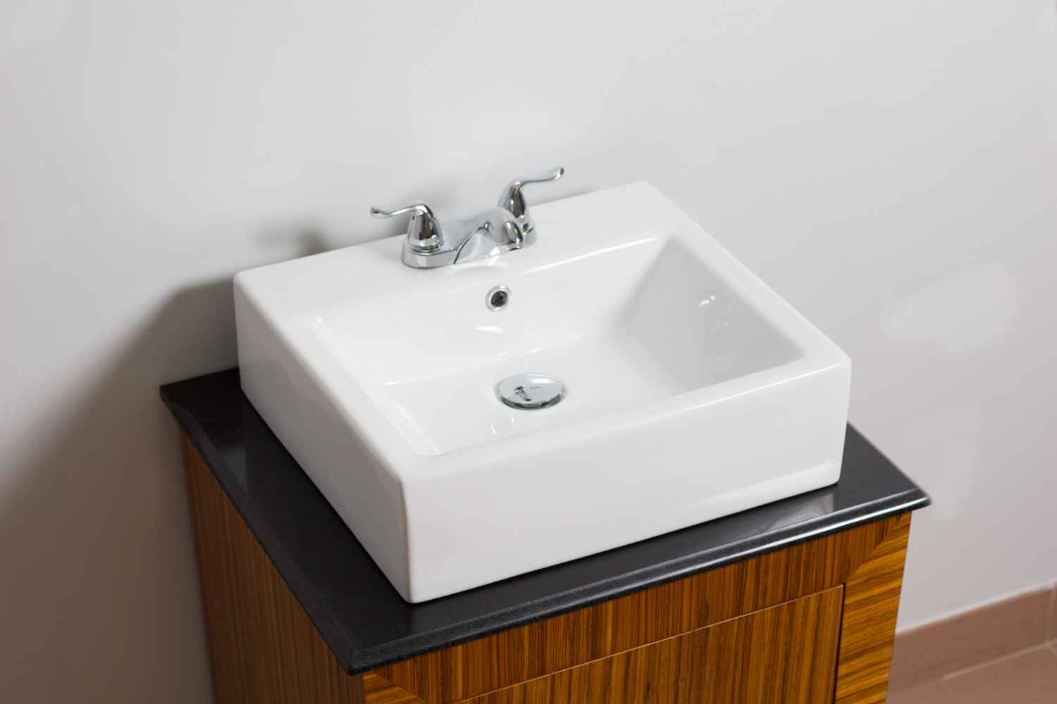 21-in. x 16.5-in. Rectangle Bathroom Vessel Sink Set White Enamel Glaze