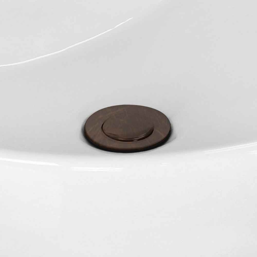 17.5-in. x 11-in. Rectangle Bathroom Vessel Sink Set White Enamel Glaze