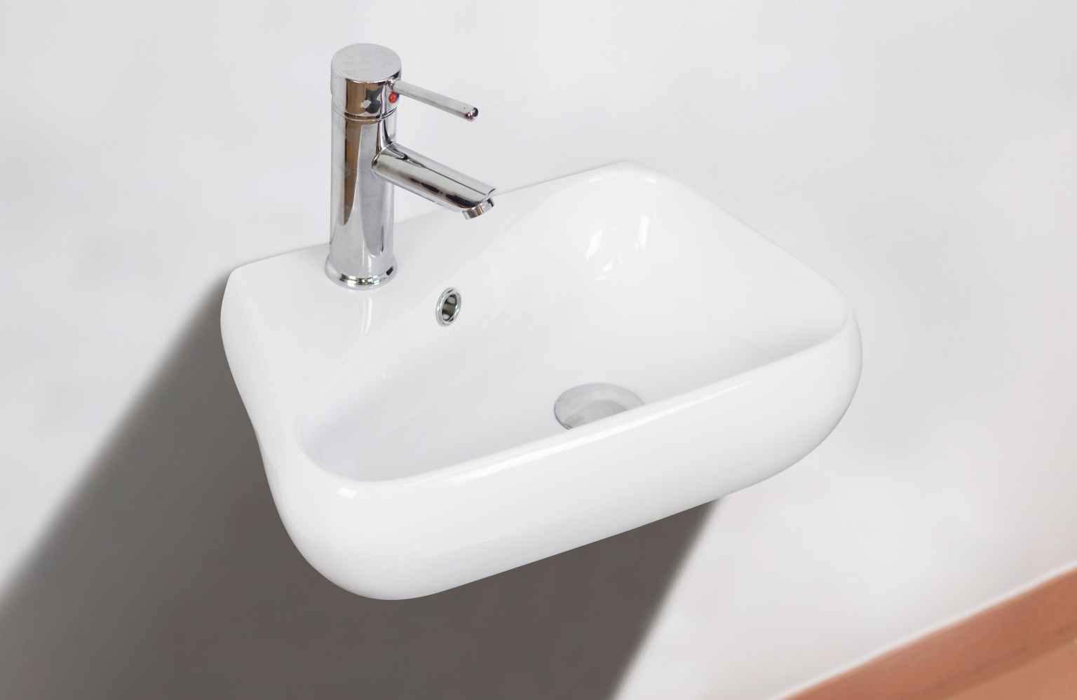 17.5-in. x 11-in. Unique Bathroom Vessel Sink Set White Enamel Glaze