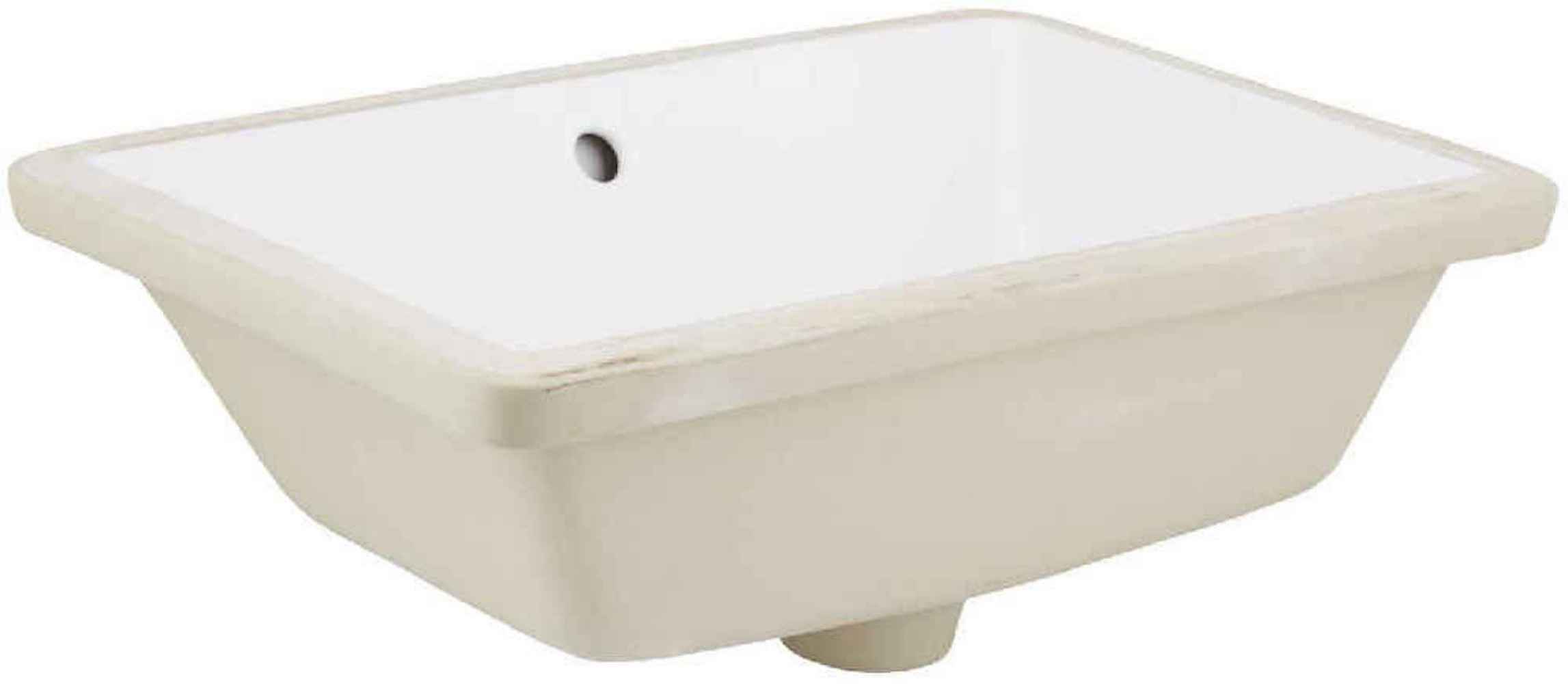 18-in. x 11.5-in. Ceramic Bathroom Undermount Sink In White CUPC
