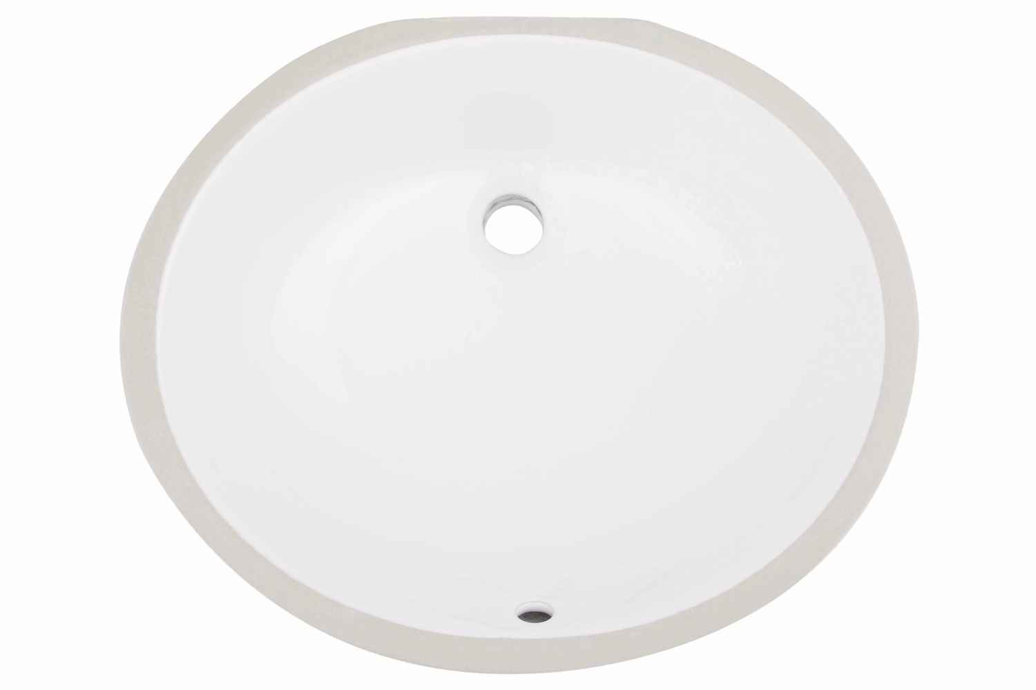 19.25-in. W CUPC Oval Bathroom Undermount Sink Set In White - Gold Hardware - Overflow Drain Incl.