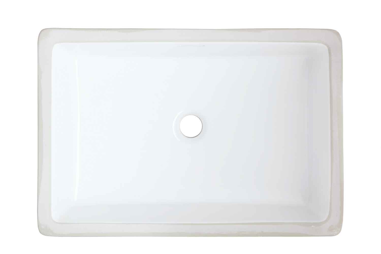 21.5-in. W CUPC Rectangle Bathroom Undermount Sink Set In White - White Hardware - Overflow Drain Incl.