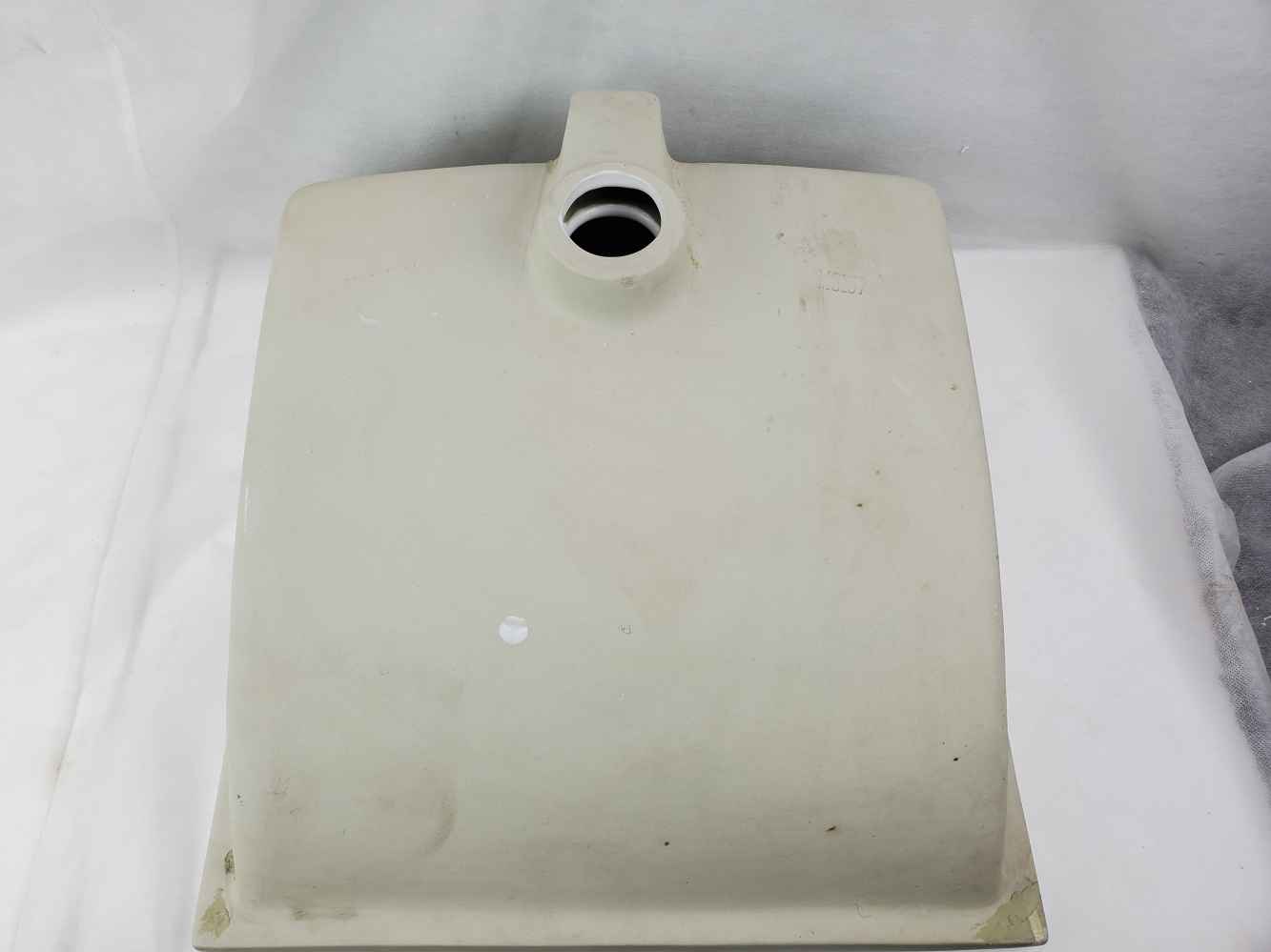 17-in. W CUPC Square Bathroom Undermount Sink Set In White - Black Hardware - Overflow Drain Incl.