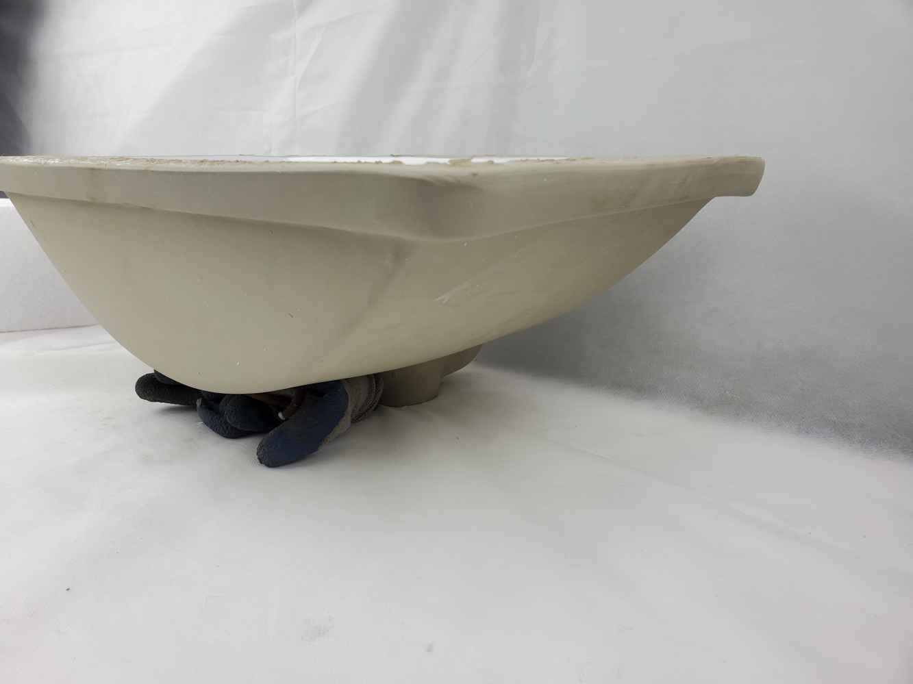 18-in. W CUPC Rectangle Bathroom Undermount Sink Set In White - White Hardware - Overflow Drain Incl.