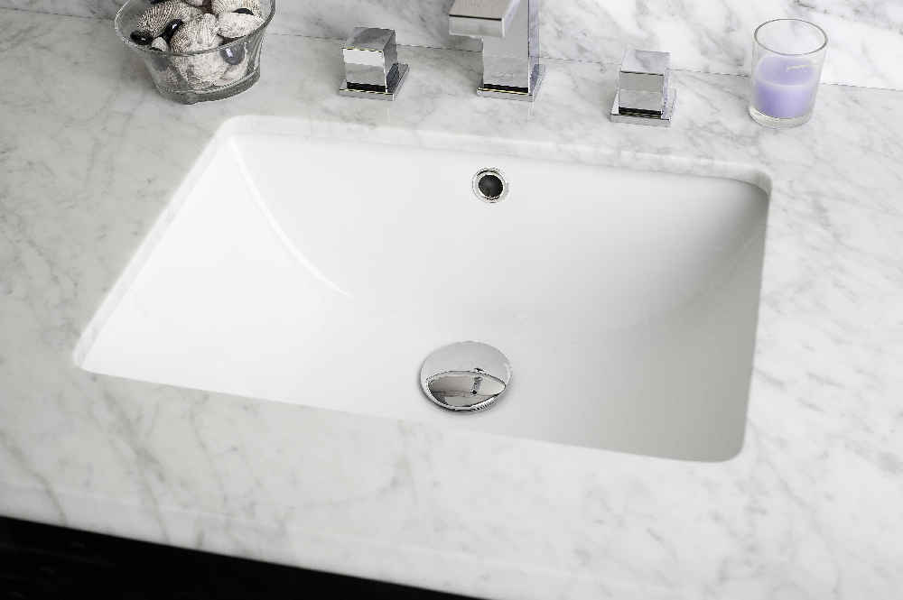 18.25-in. x 13.5-in. Ceramic Bathroom Undermount Sink In White