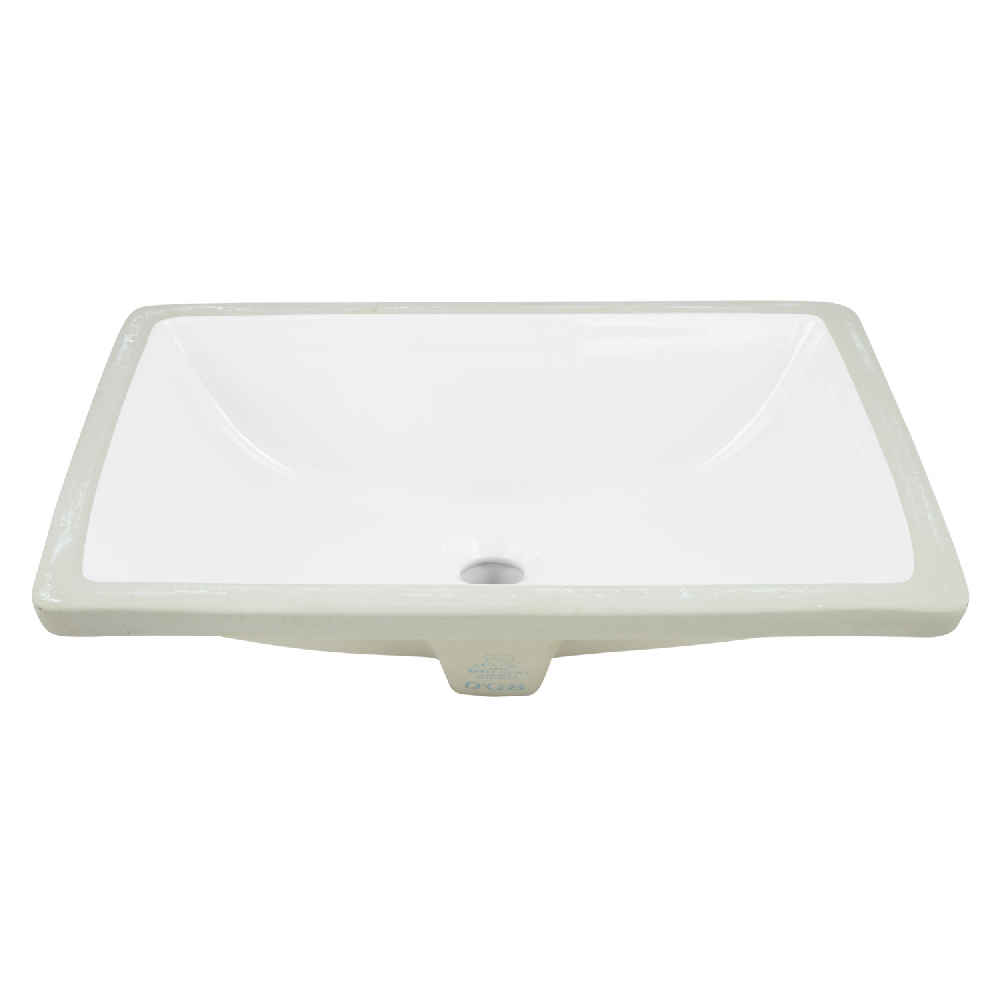 18.25-in. x 13.5-in. Ceramic Bathroom Undermount Sink In White