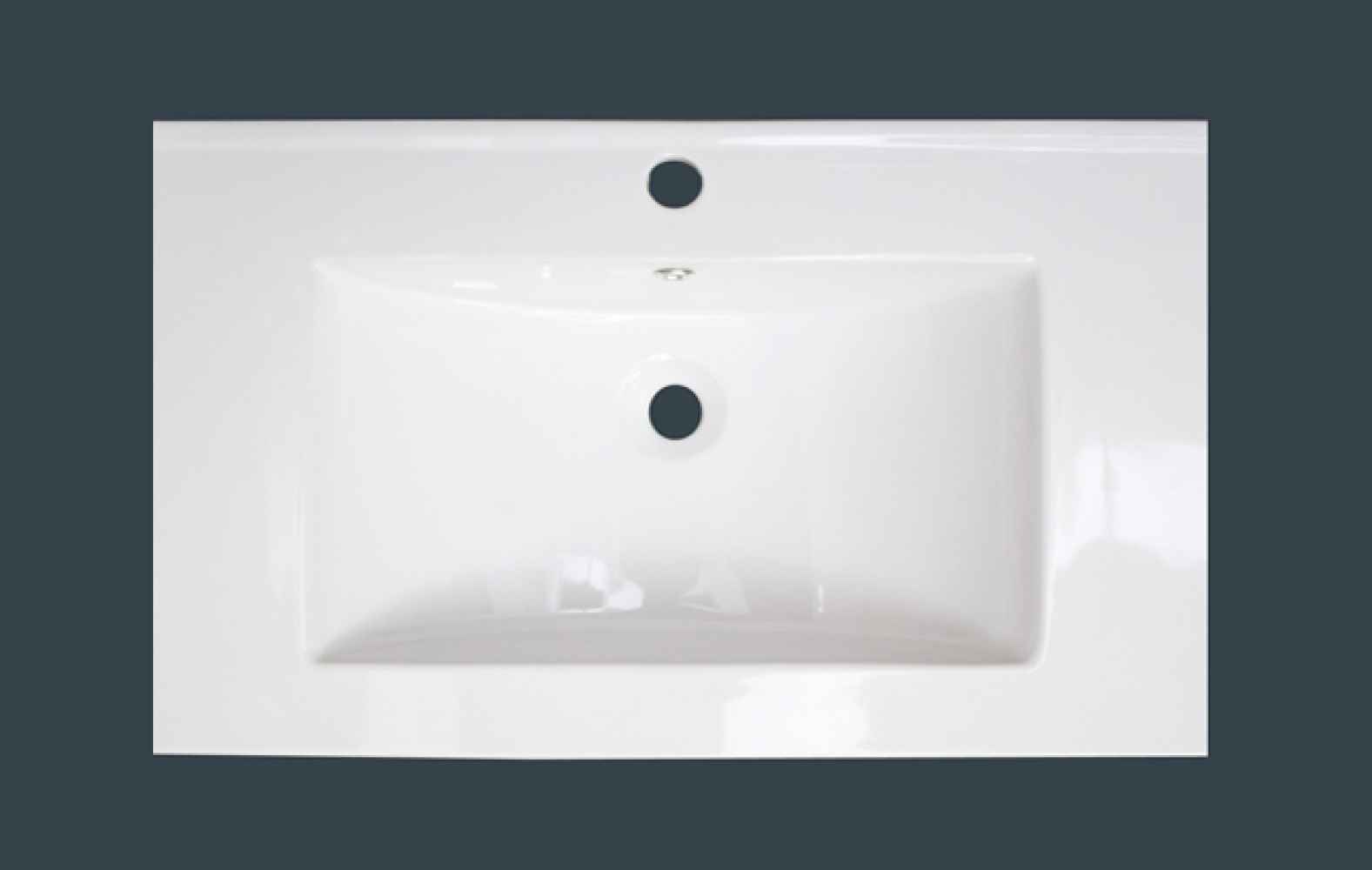 32-in. W 1 Hole Ceramic Top Set In White Color - Drain Incl.
