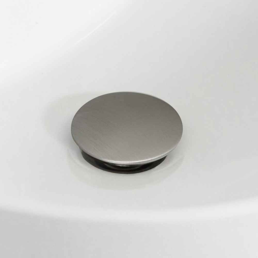 48-in. W 1 Hole Ceramic Top Set In White Color - Overflow Drain Incl.